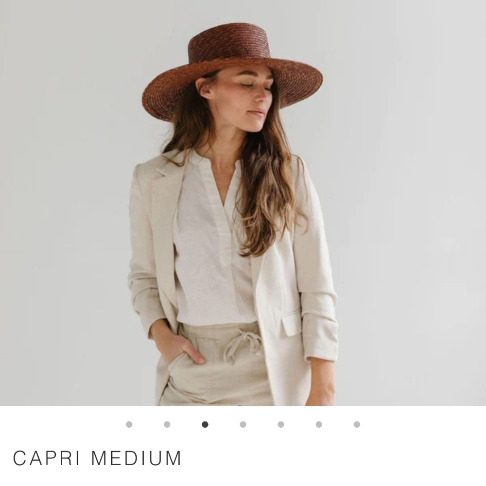 GIGI PIP Brown Straw Hat - Picture 5 of 10